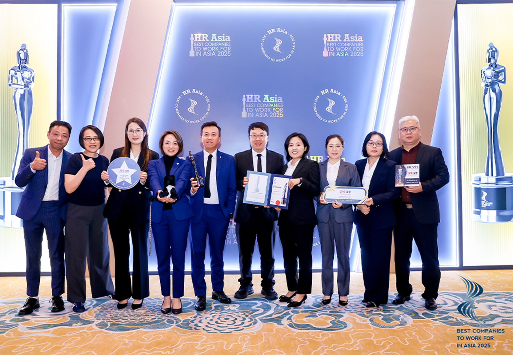 JPE 沅亨荣获 HR Asia 2025 亚洲最佳企业雇主奖